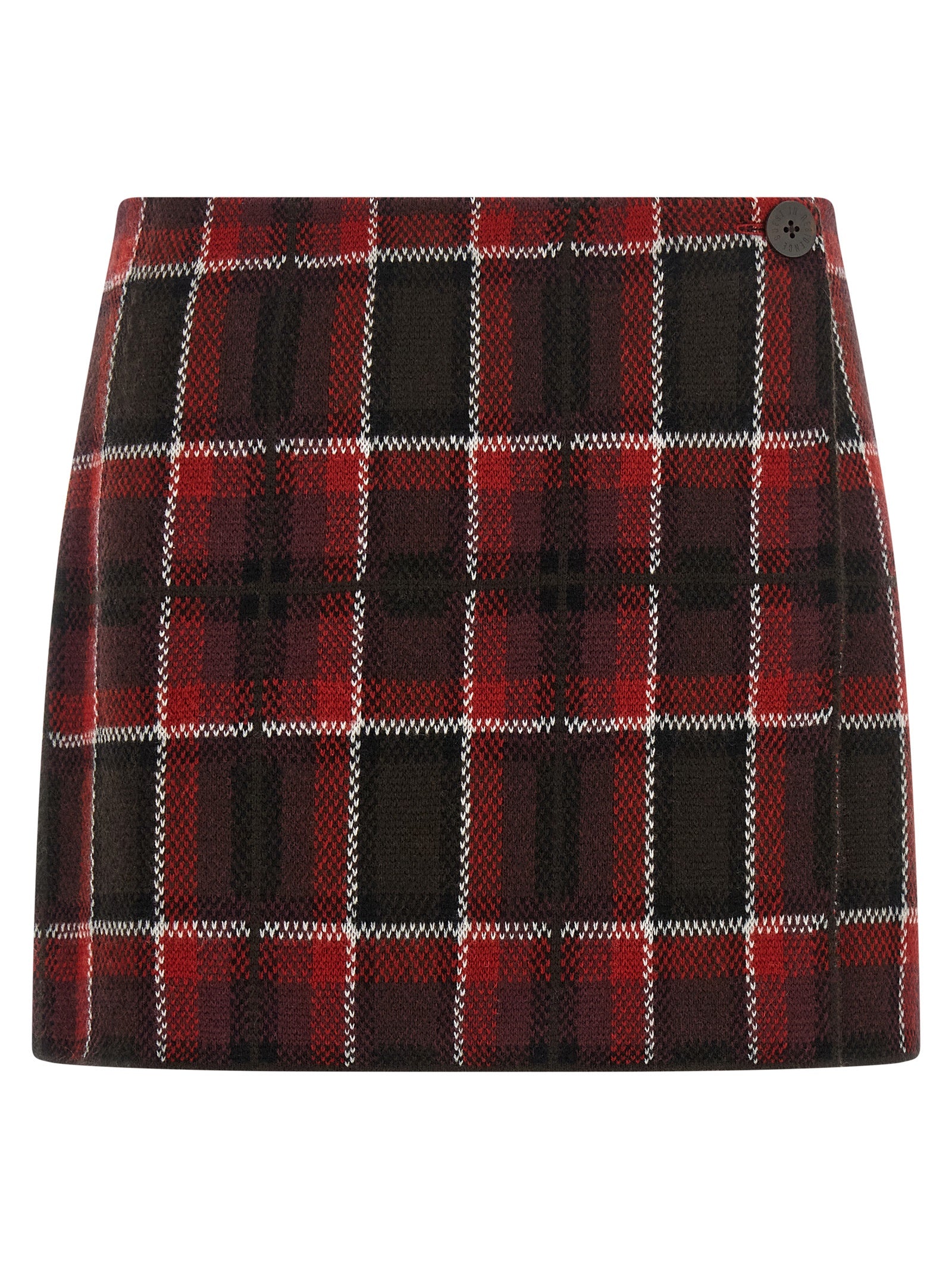 Guest in Residence Red Wool Long Skirt