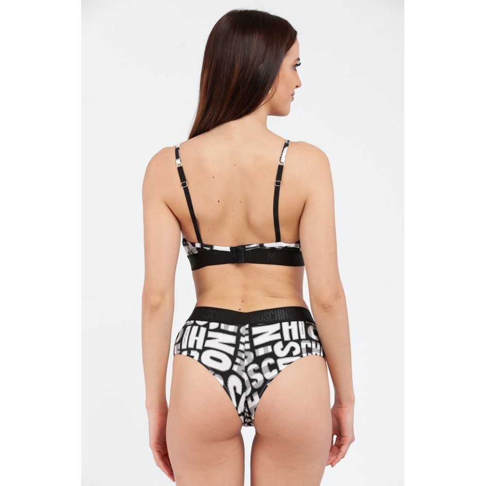 Moschino Black Cotton Bra - Effortless Luxury for the Modern Icon