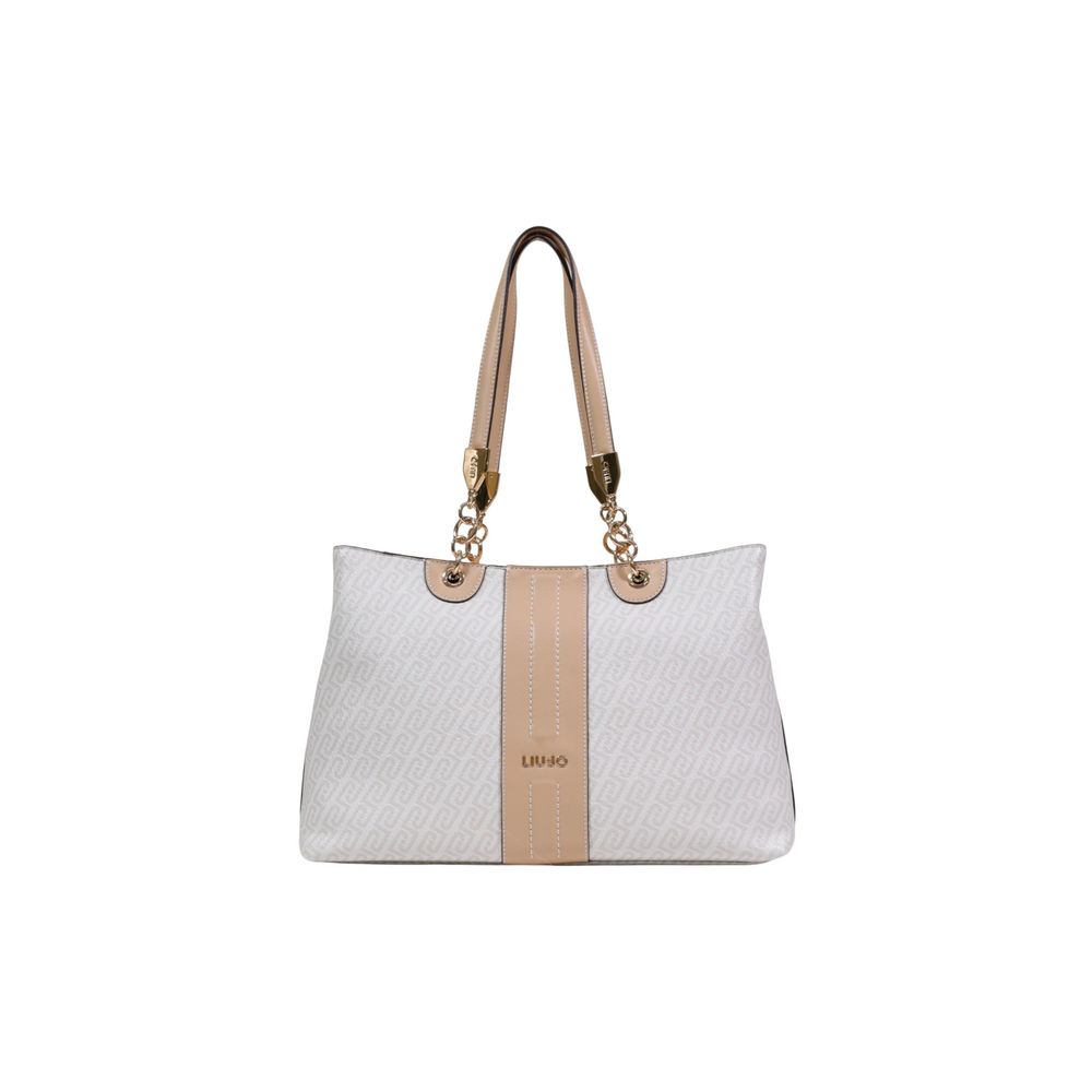 Liu Jo White Polyethylene Handbag - Timeless Elegance Redefined