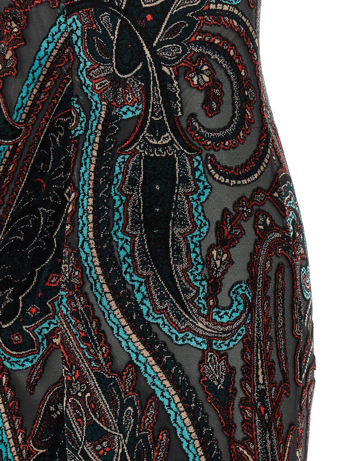 Etro Multicolor Viscose Long Dress - Exquisite Evening Elegance