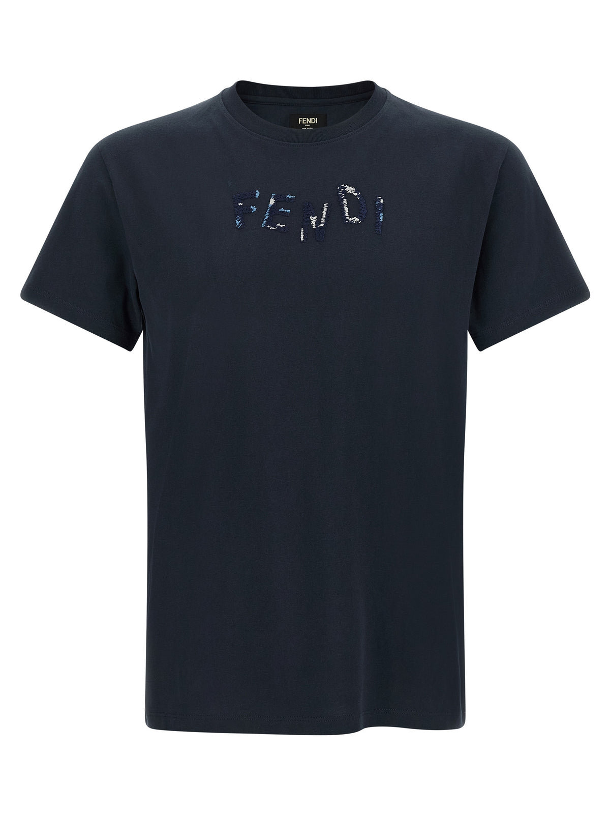 Fendi Blue Cotton T-Shirt