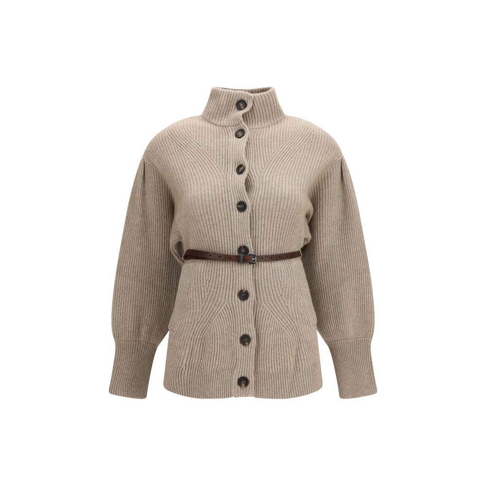 Brunello Cucinelli Beige Wool Cardigan – Timeless Luxury Redefined
