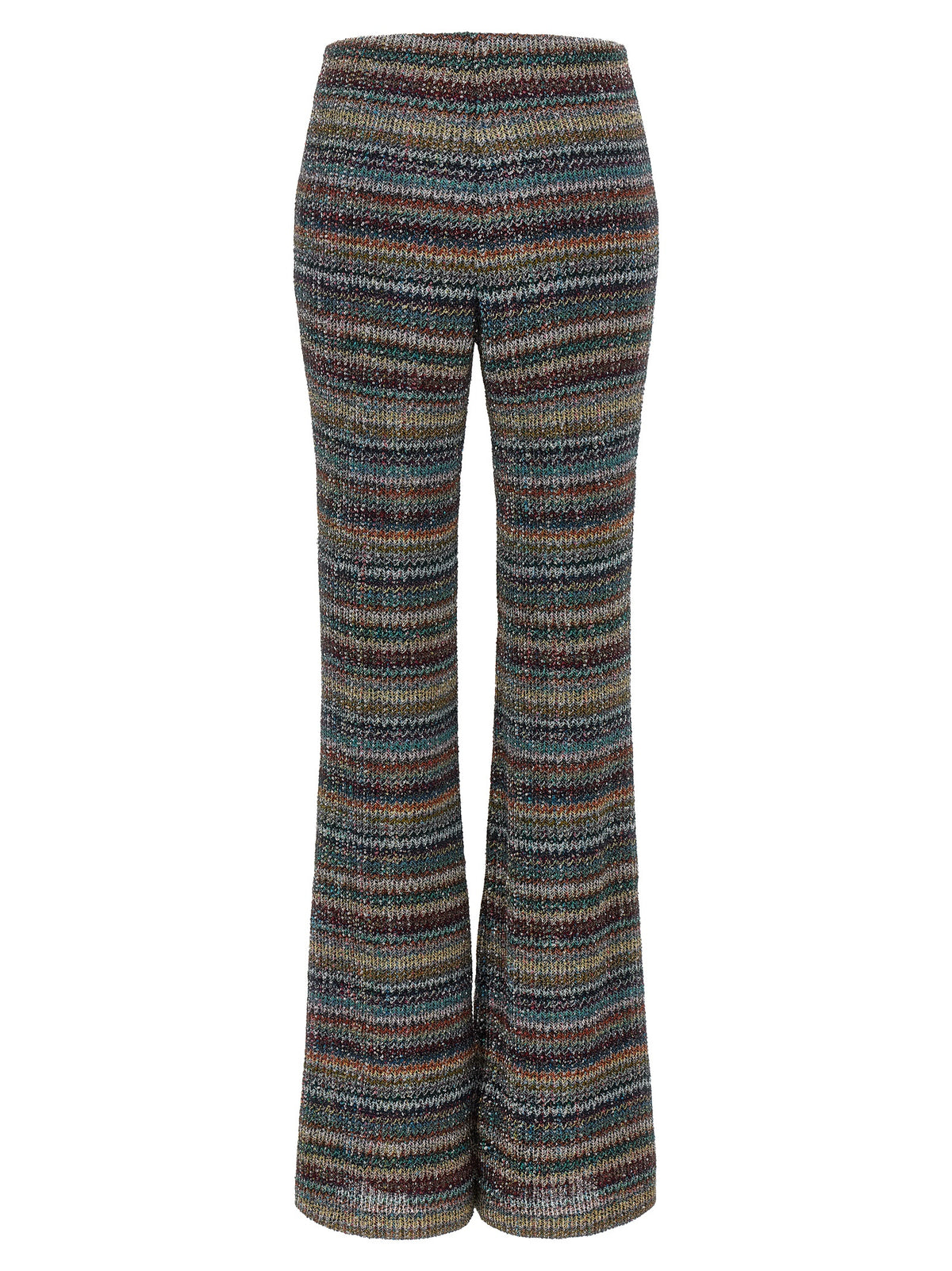 Missoni Multicolor Viscose Flared Pants - Exquisite Italian Luxury