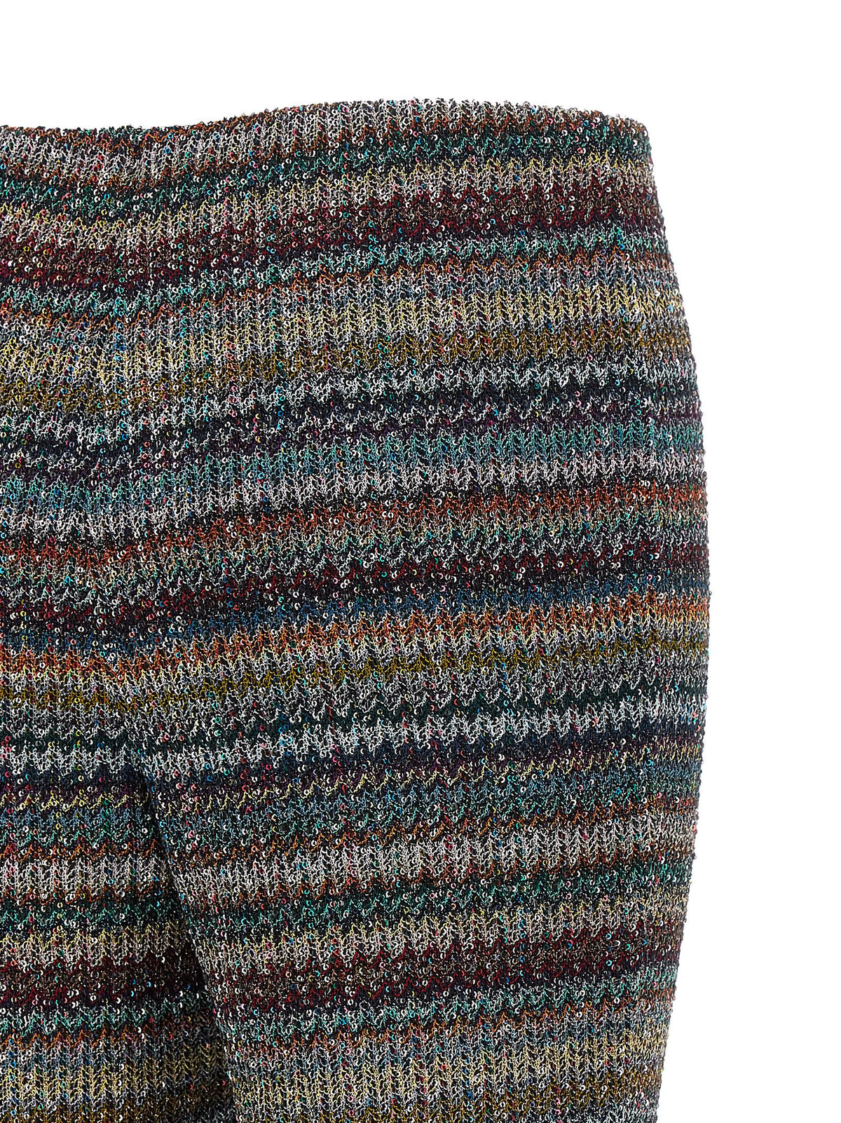 Missoni Multicolor Viscose Flared Pants - Exquisite Italian Luxury