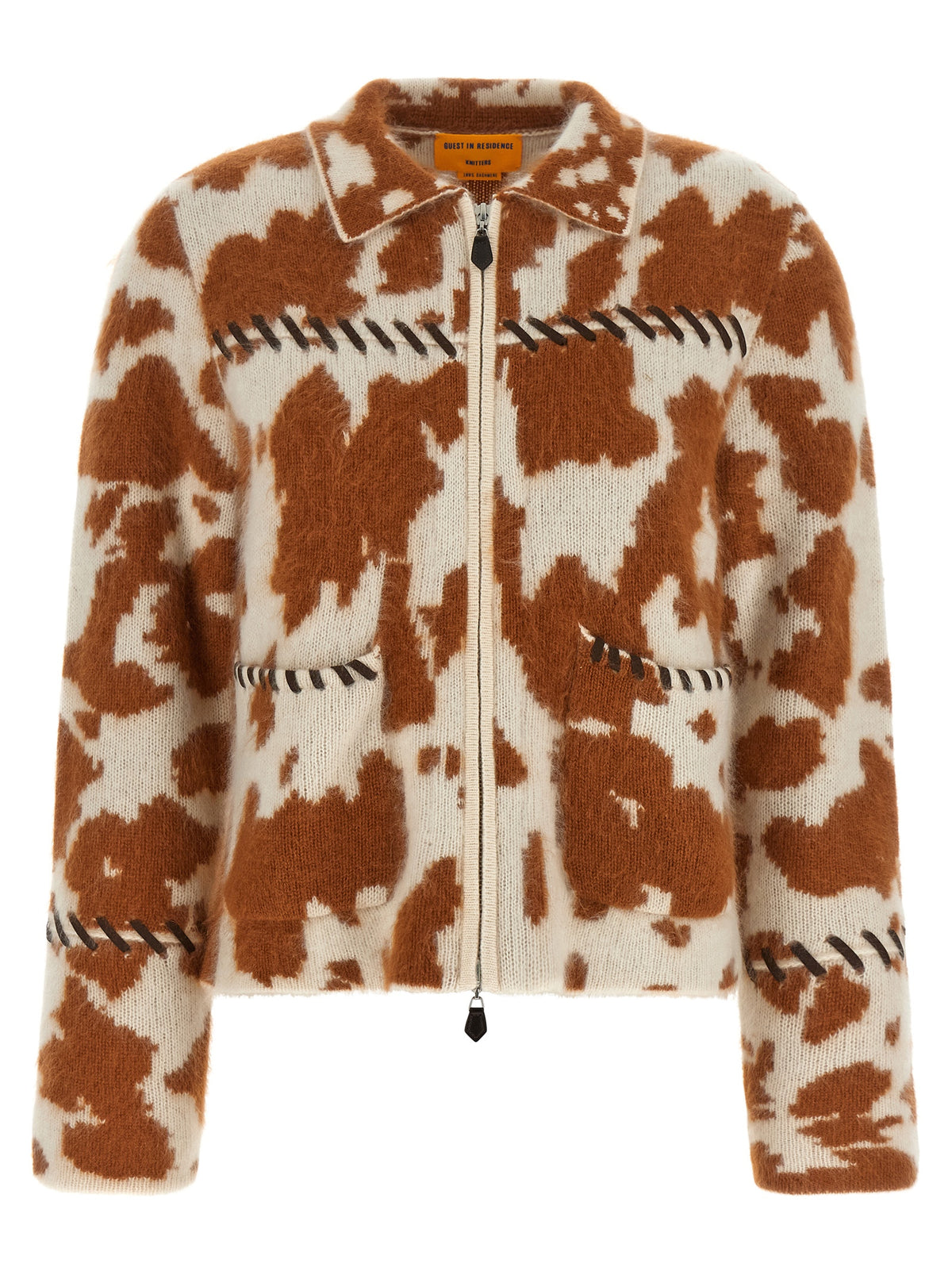 Indulge in the opulence of the Guest in Residence Brown Cashmere Full-Length Jacket, a masterpiece of exquisite craftsmanship and luxurious warmth, perfect for discerning tastes.