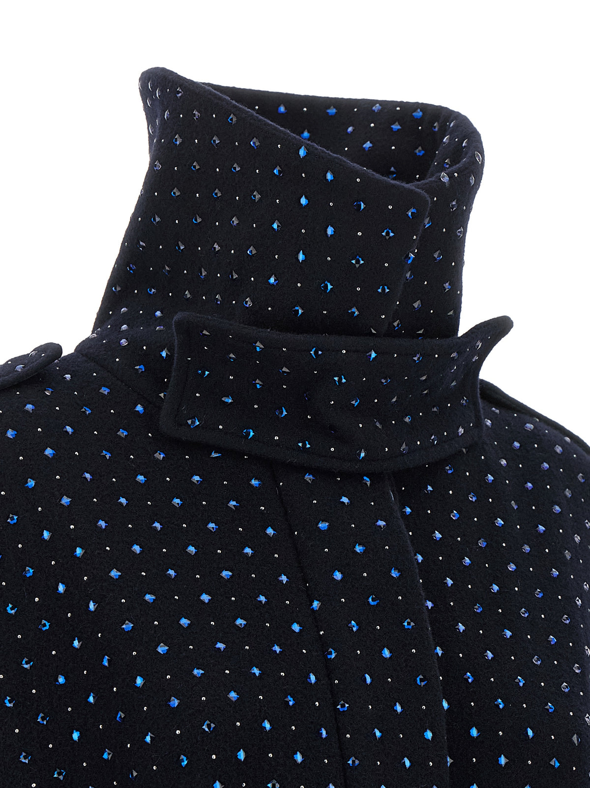 PINKO Blue Wool Coat - Exquisite Luxury Outerwear for All