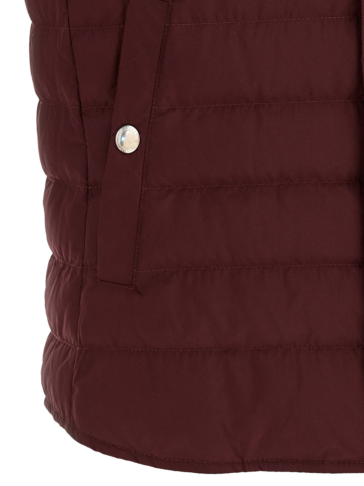 Brunello Cucinelli Bordeaux Sleeveless Jacket - Timeless Luxury