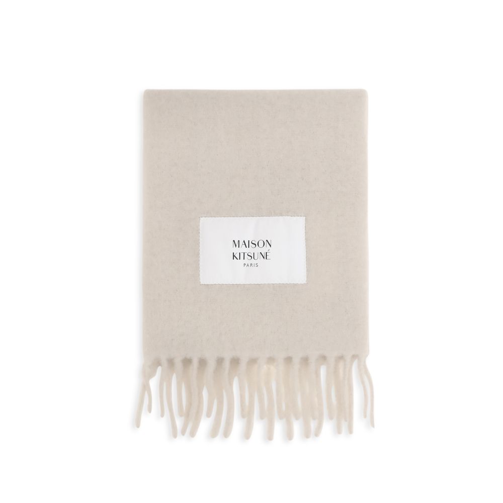 Maison Kitsuné Beige Polyamide Scarf - Luxury Accessory for Elegance