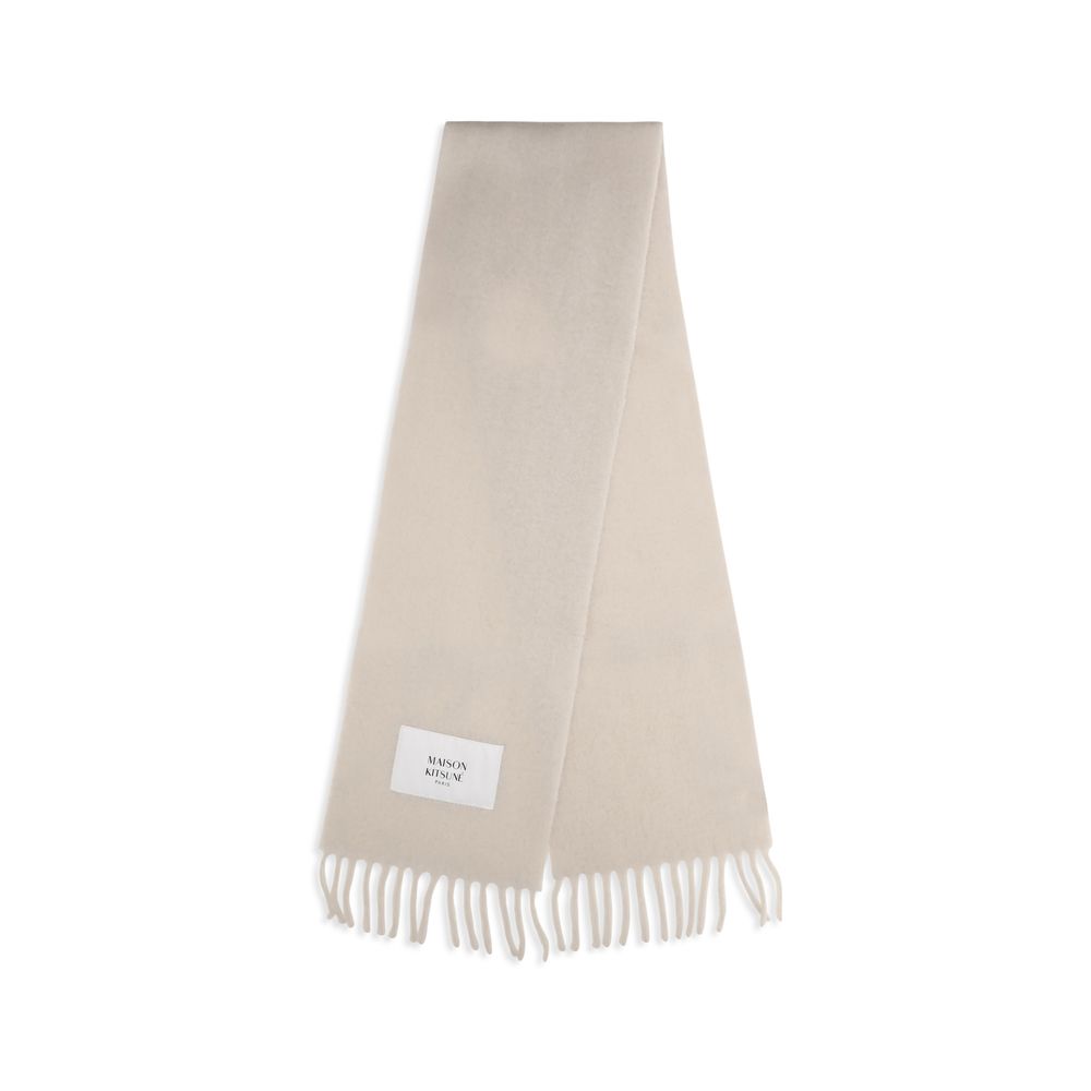 Maison Kitsuné Beige Polyamide Scarf - Luxurious Sophistication