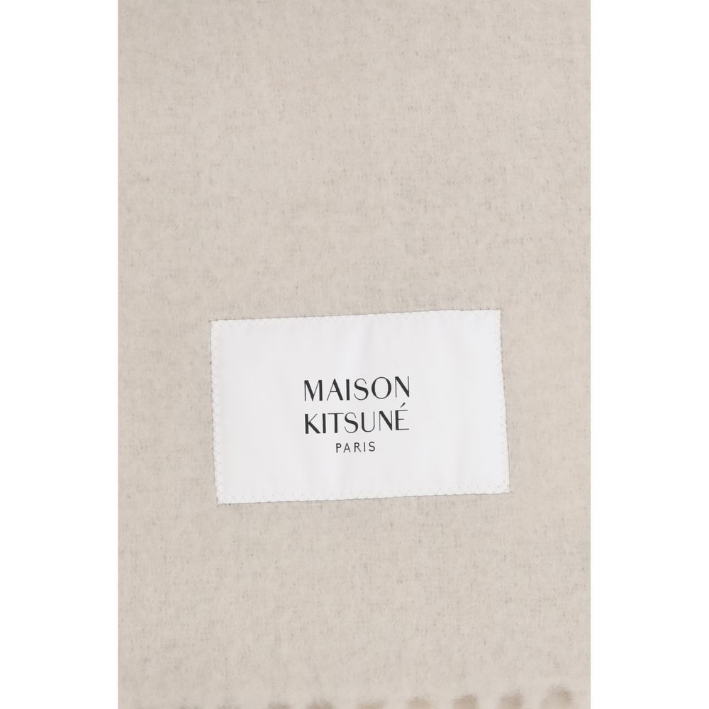 Maison Kitsuné Beige Polyamide Scarf - Exquisite Luxury Accessory