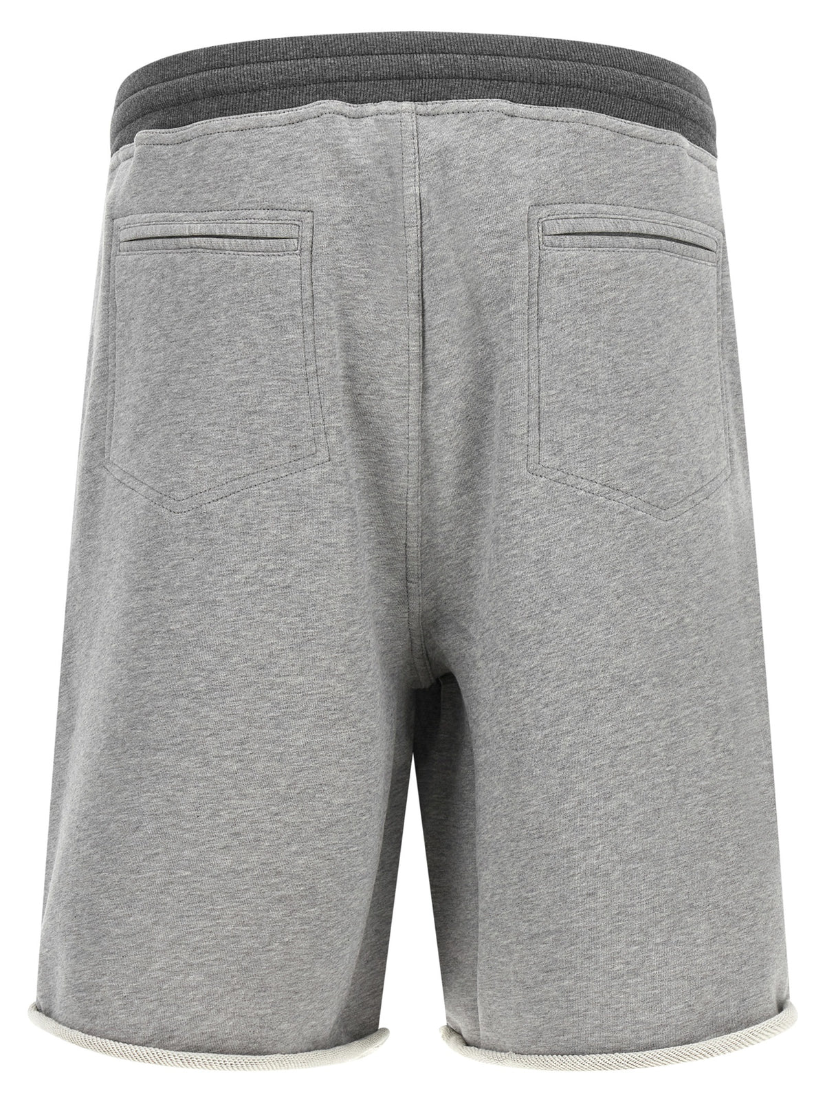 Brunello Cucinelli Gray Cotton Bermuda Shorts - Timeless Luxury