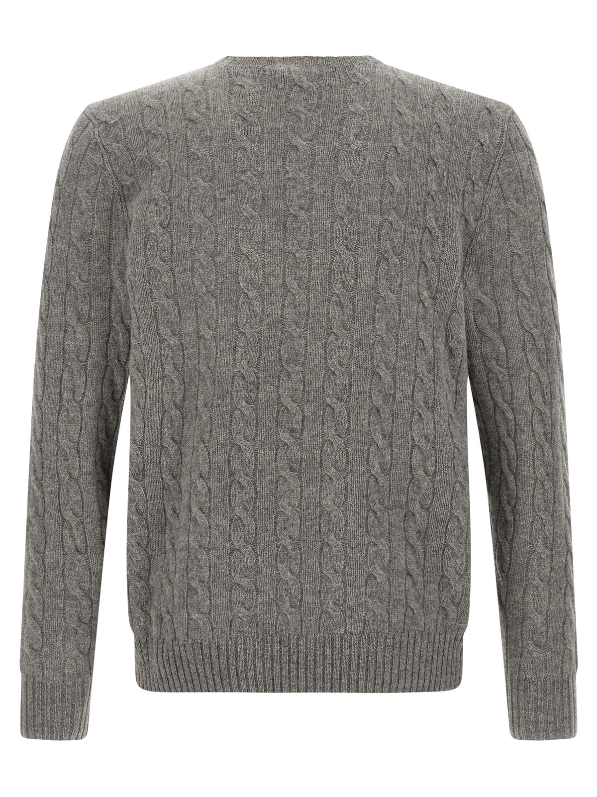 Indulge in the exquisite Polo Ralph Lauren Gray Wool Cardigan, a masterful blend of wool and cashmere, embodying timeless elegance and sophisticated comfort for the discerning individual.