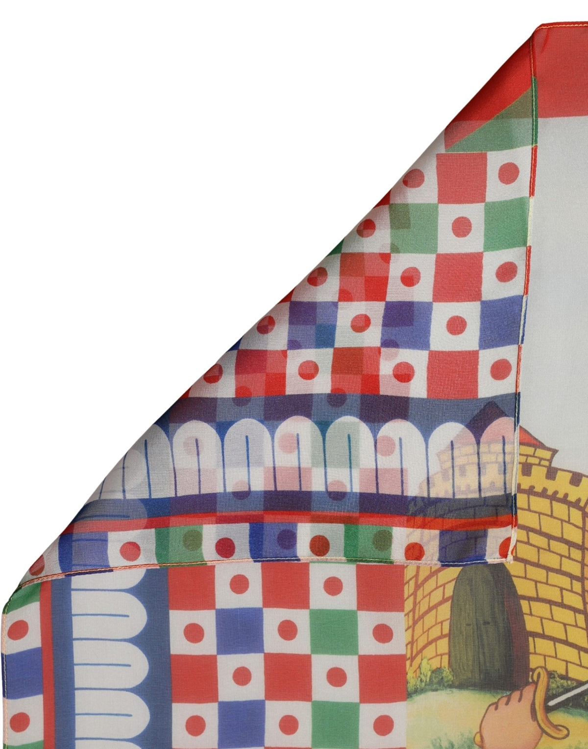 Dolce & Gabbana Multicolor Silk Printed Square Foulard Scarf