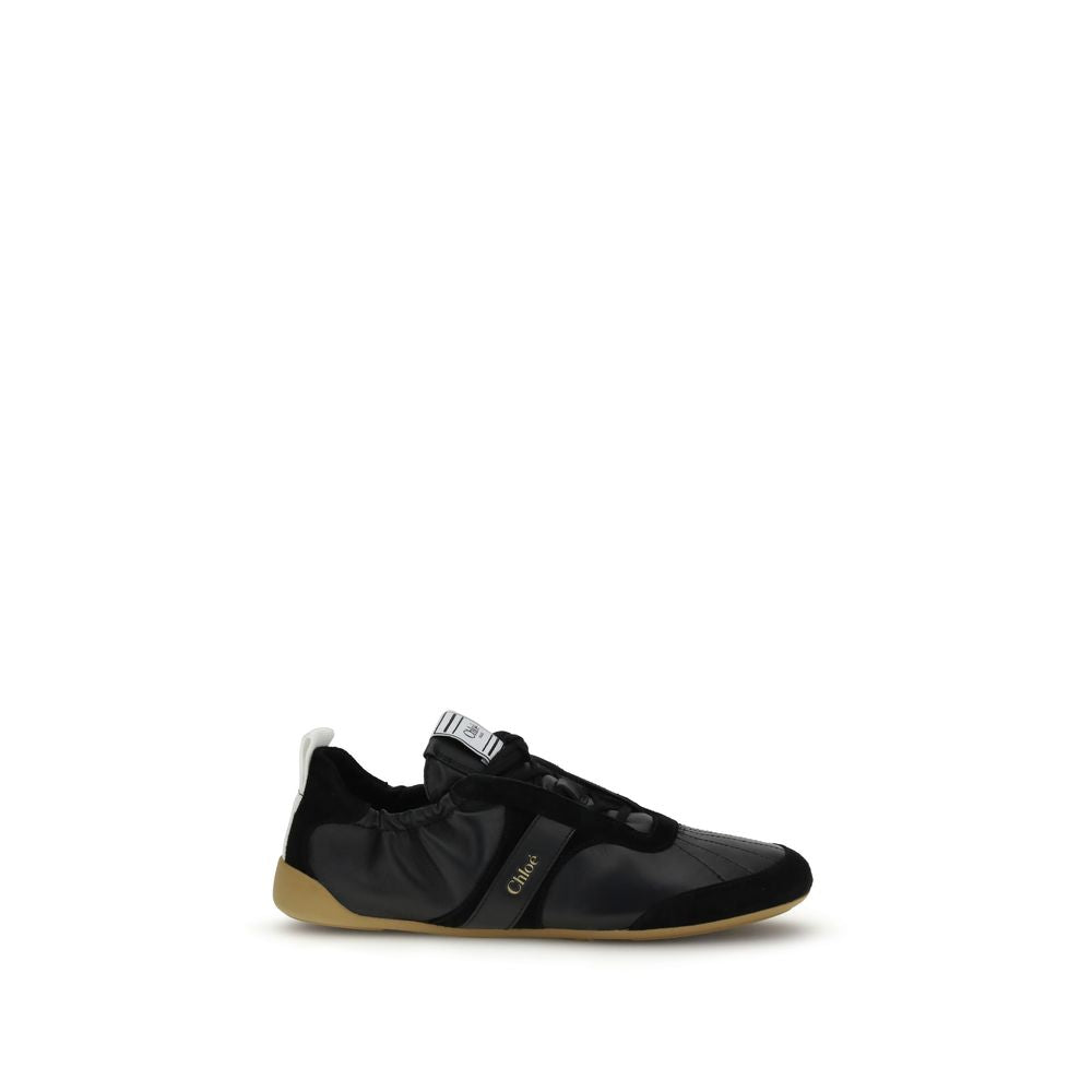 Chloé Black Goatskin Athletic Sneakers - Luxury Redefined