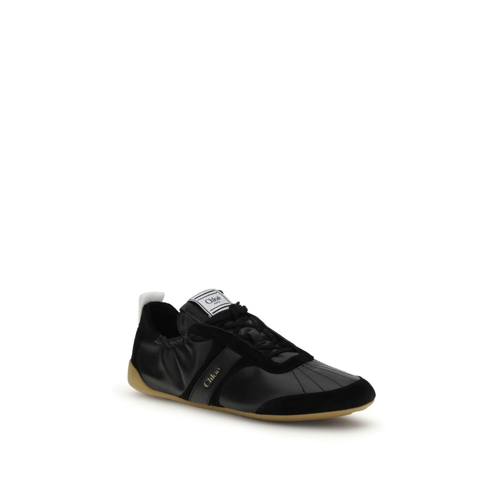 Chloé Black Goatskin Athletic Sneakers - Luxurious Elegance