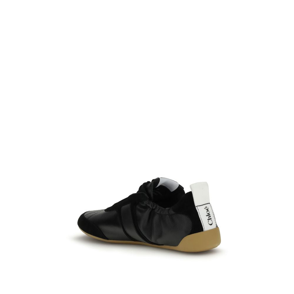 Chloé Black Goatskin Athletic Sneakers - Luxurious Elegance