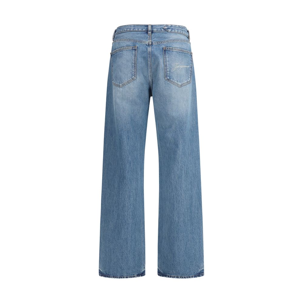 Jacquemus Blue Cotton Jeans – Timeless Luxury Denim Redefined