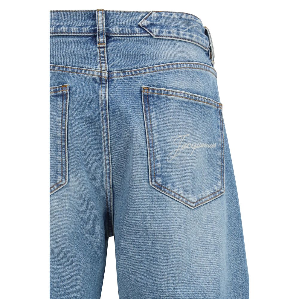 Jacquemus Blue Cotton Jeans – Timeless Luxury Denim Redefined