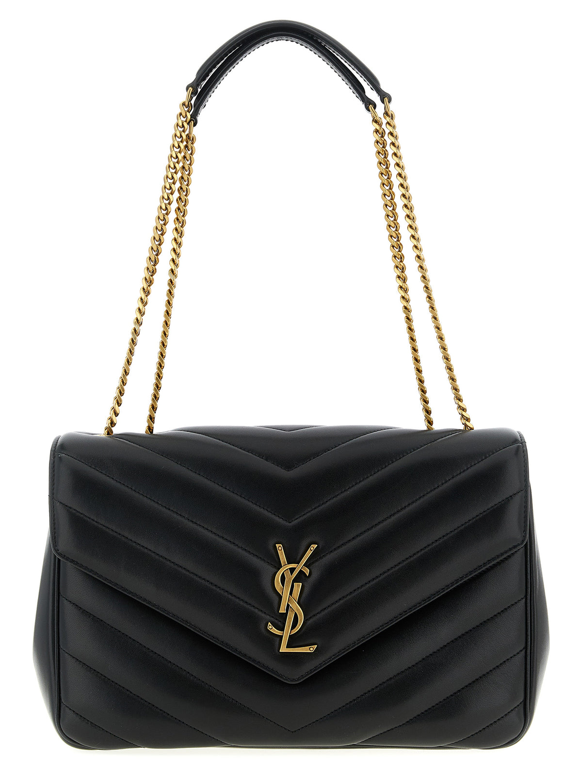 Saint Laurent Black Lamb Leather Shoulder Bag - Timeless Luxury