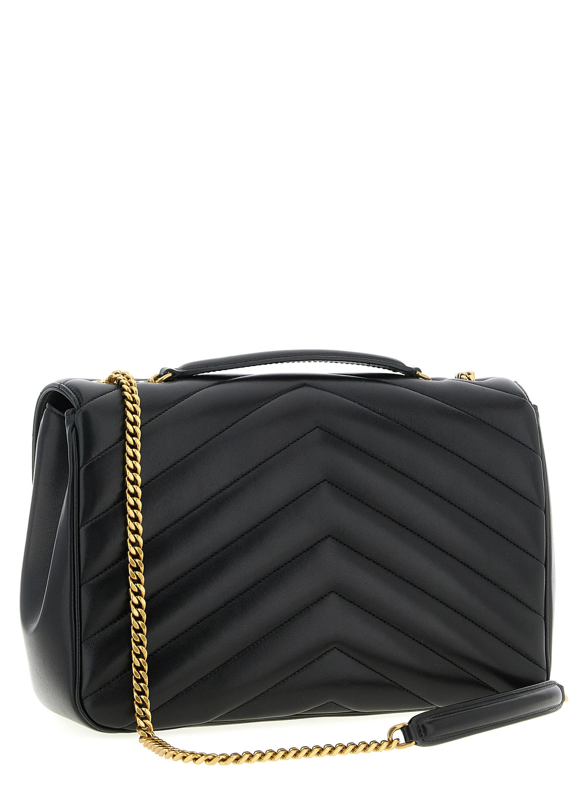 Saint Laurent Black Lamb Leather Shoulder Bag - Timeless Elegance