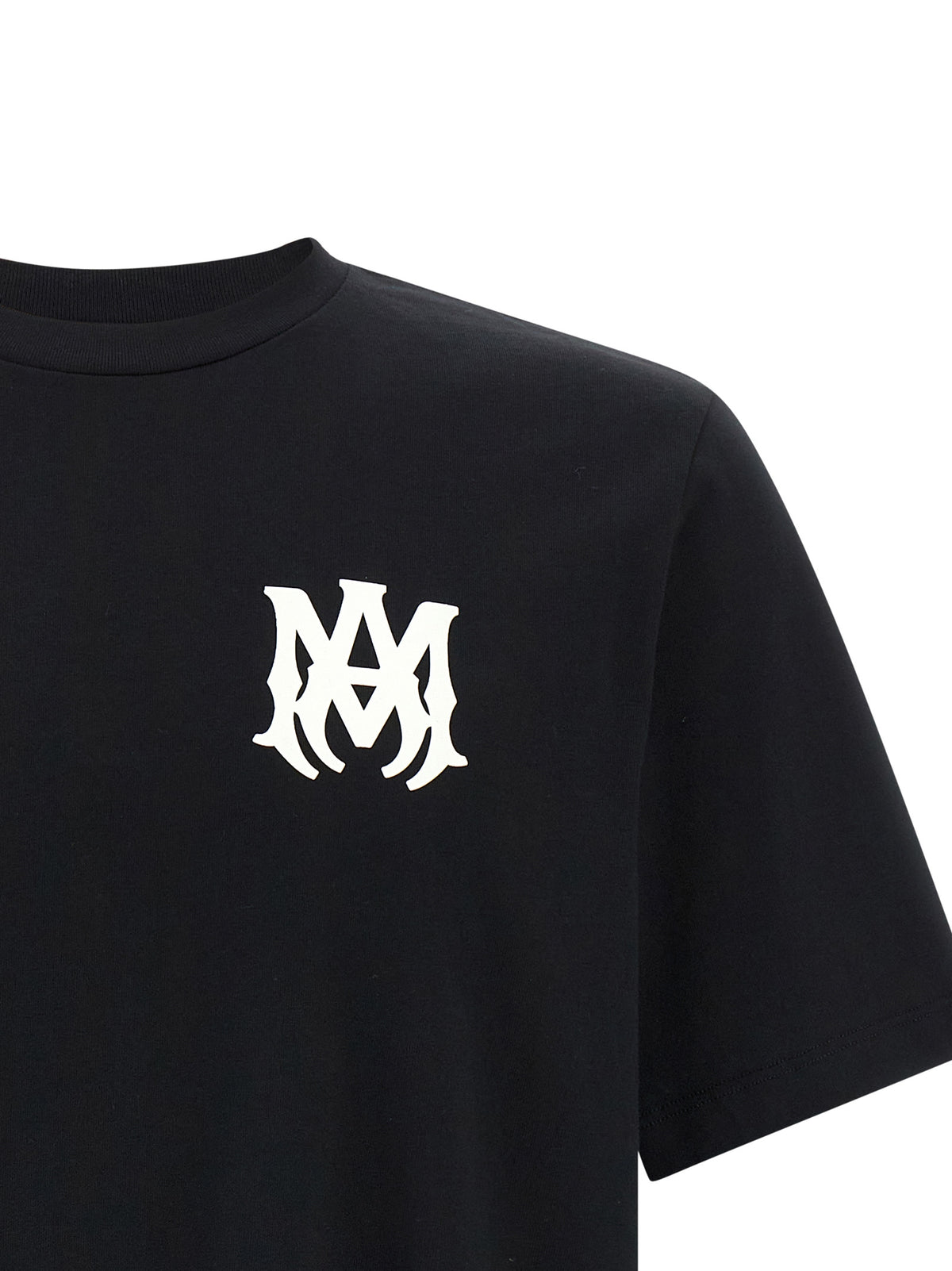 Indulge in the Amiri Bicolor Cotton T-Shirt, where premium craftsmanship meets bold design, perfect for the discerning individual seeking effortless luxury.