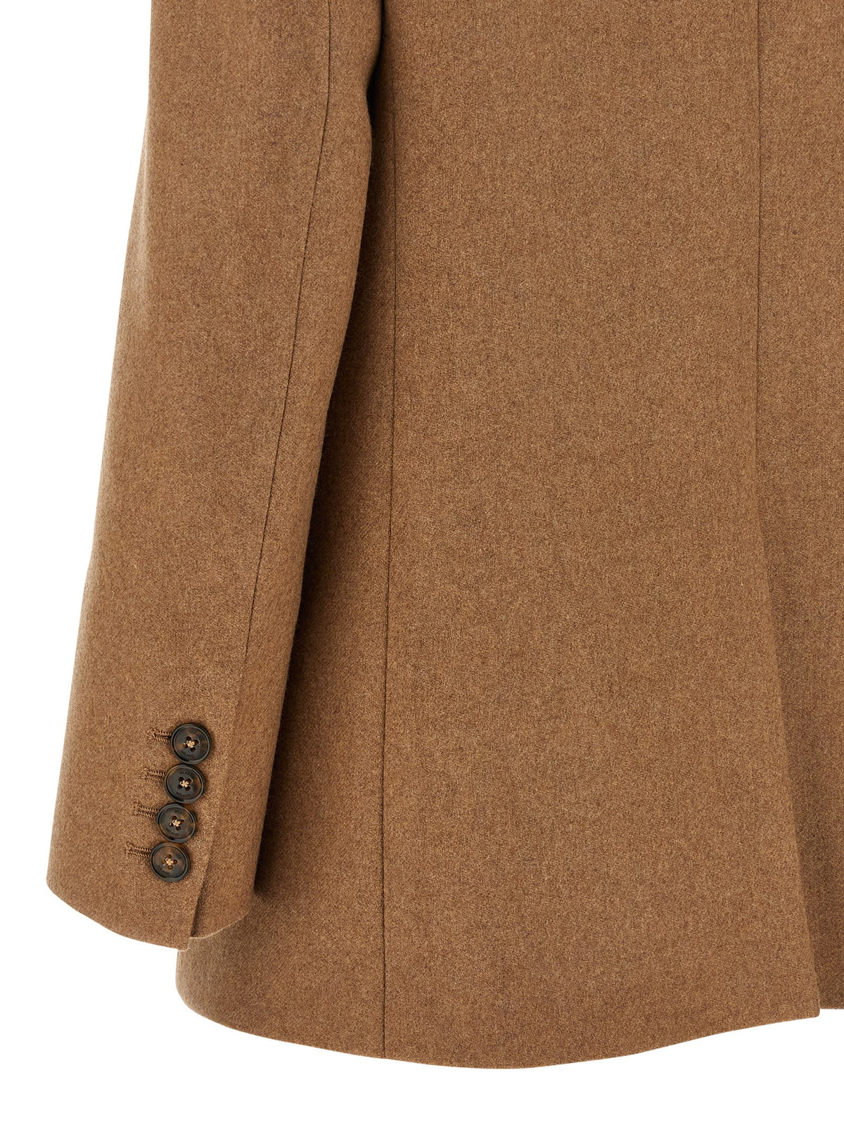 Experience the epitome of elegance with the Blazé Milano Beige Virgin Wool Blazer, a luxurious blend of virgin wool and cashmere, crafted for the discerning individual.