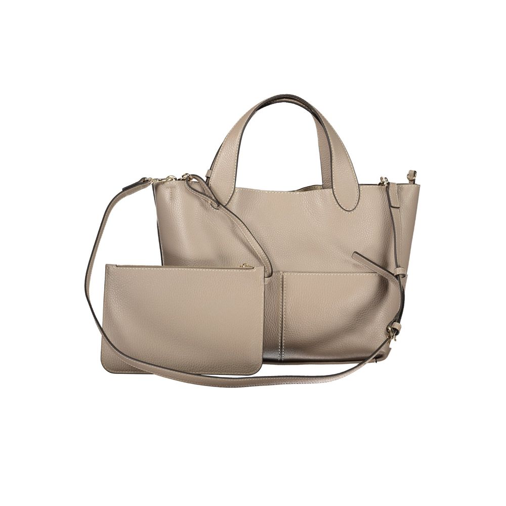 Furla Gray Leather Handbag - Timeless Elegance for the Discerning