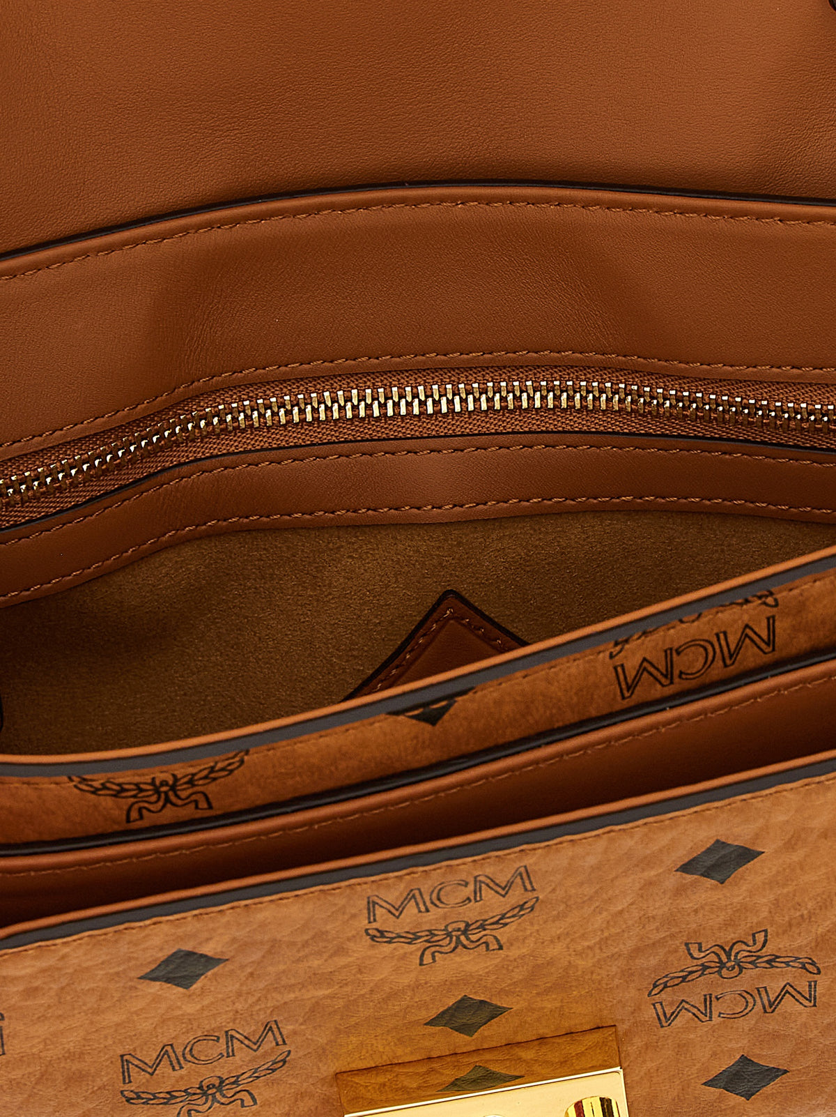 MCM Brown Polyethylene Crossbody Bag – Timeless Luxury Redefined