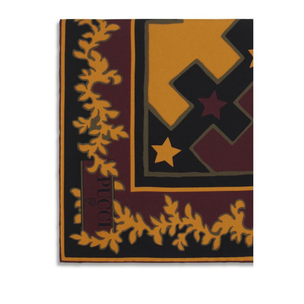 Elevate your elegance with the Emilio Pucci Multicolor Silk Scarf, a luxurious 100% silk masterpiece from the AW26 collection, embodying vibrant artistry and refined sophistication.