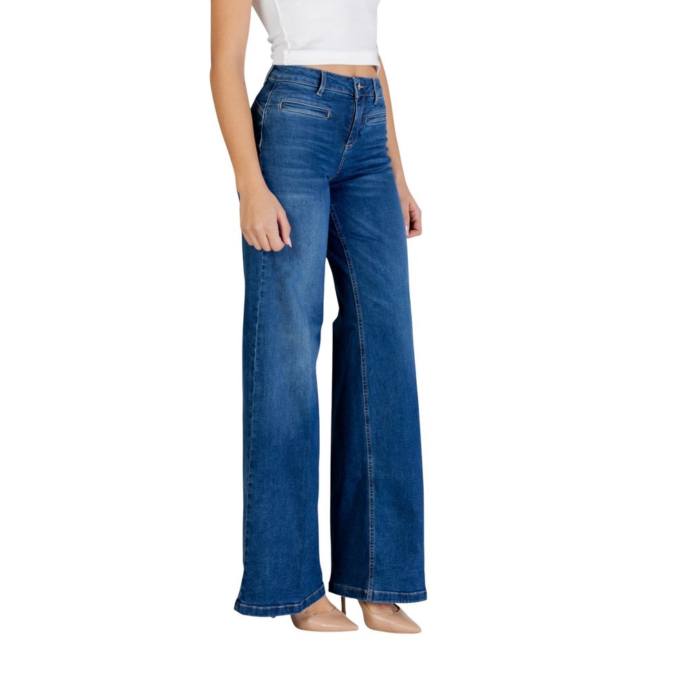 Indulge in the Liu Jo Blue Cotton Bootcut Jeans, where luxurious cotton meets refined craftsmanship, elevating your style for every occasion with effortless elegance.