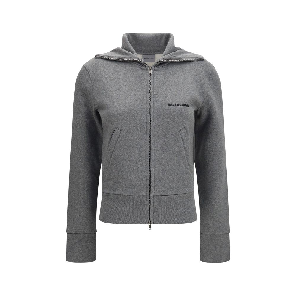 Discover the Balenciaga Gray Cotton Sweatshirt, a seamless blend of luxury and modern elegance, crafted from 100% cotton for the discerning individual.