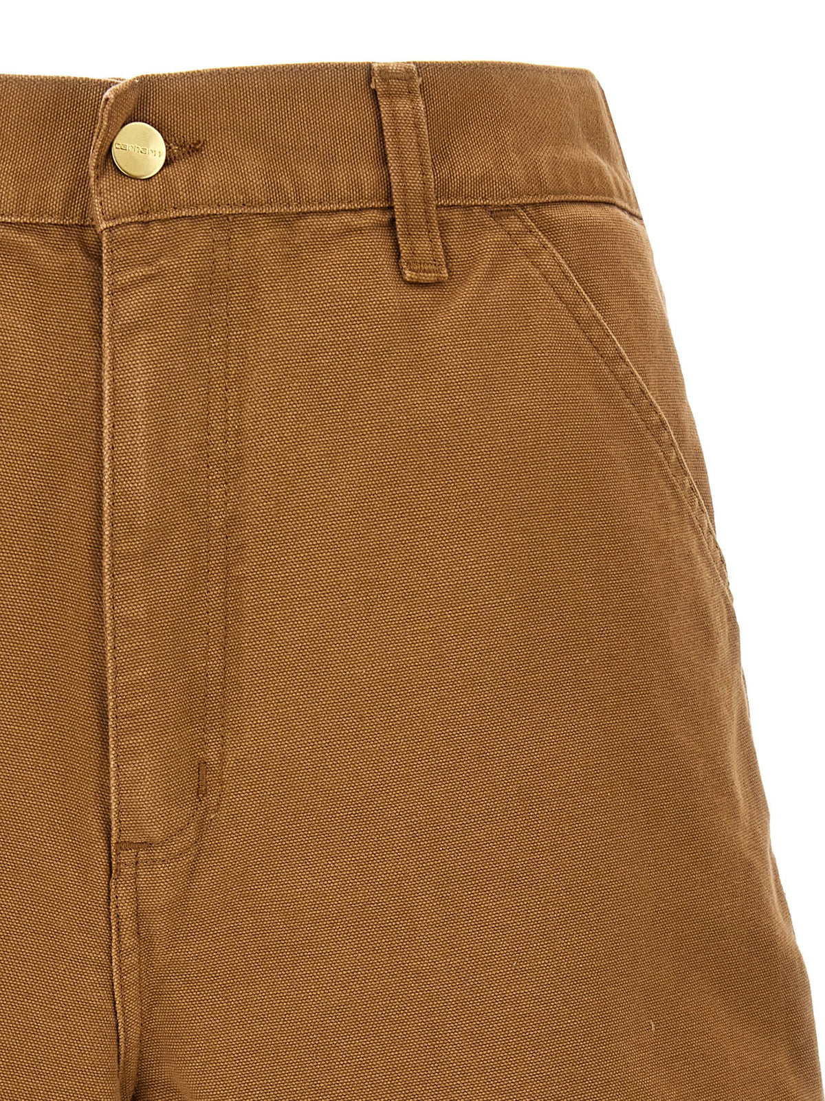 Carhartt Wip Brown Organic Cotton Bermuda Shorts - Sustainable Luxury