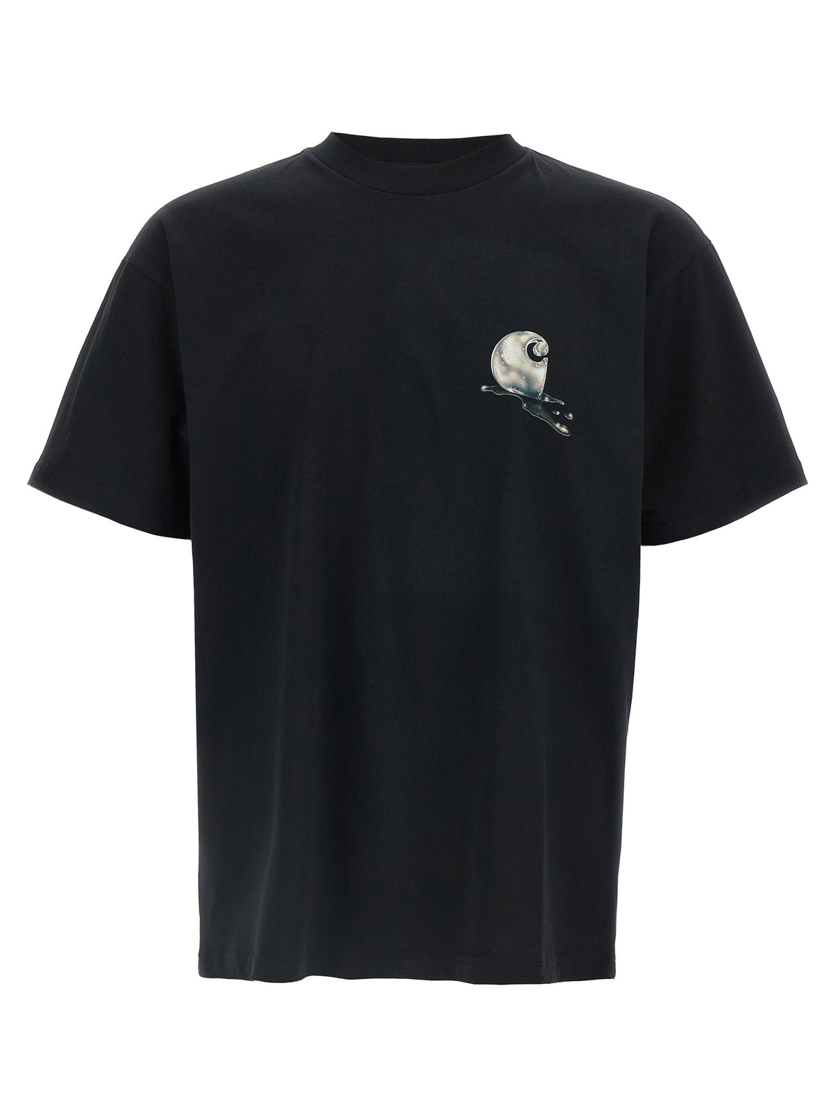 Carhartt Wip Black Organic Cotton T-Shirt - Timeless Eco-Luxury