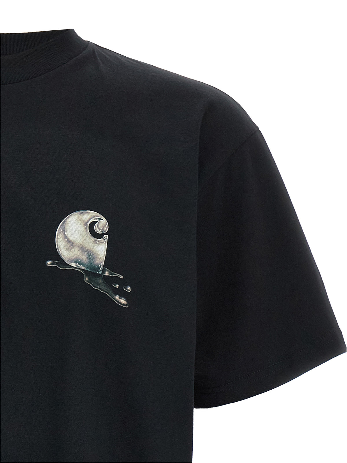 Carhartt Wip Black Organic Cotton T-Shirt - Timeless Eco-Luxury