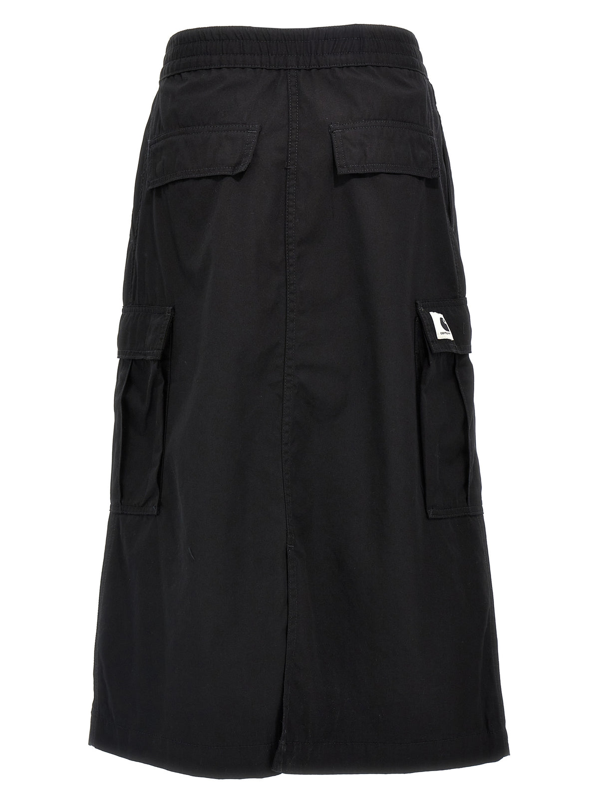 Carhartt Wip Black Cotton Midi Skirt - Timeless Elegance