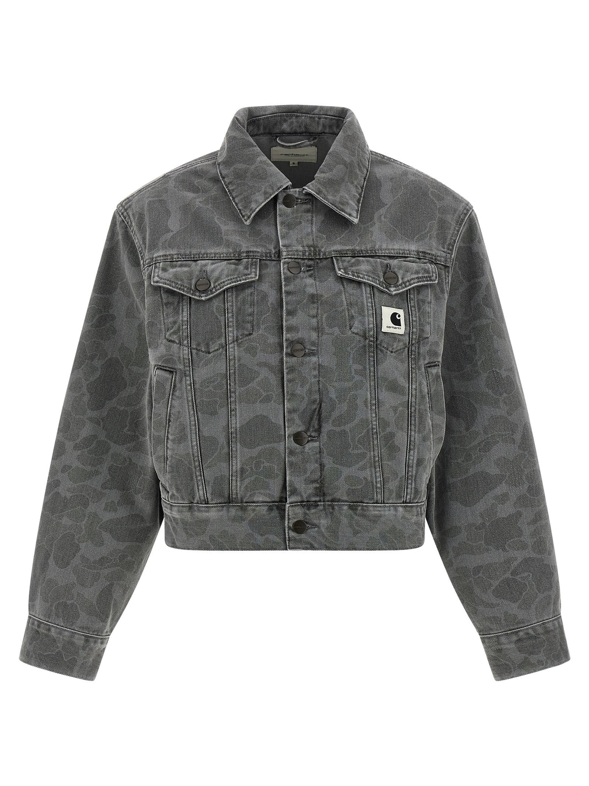 Carhartt Wip Gray Organic Cotton Denim Jacket - Timeless Luxury