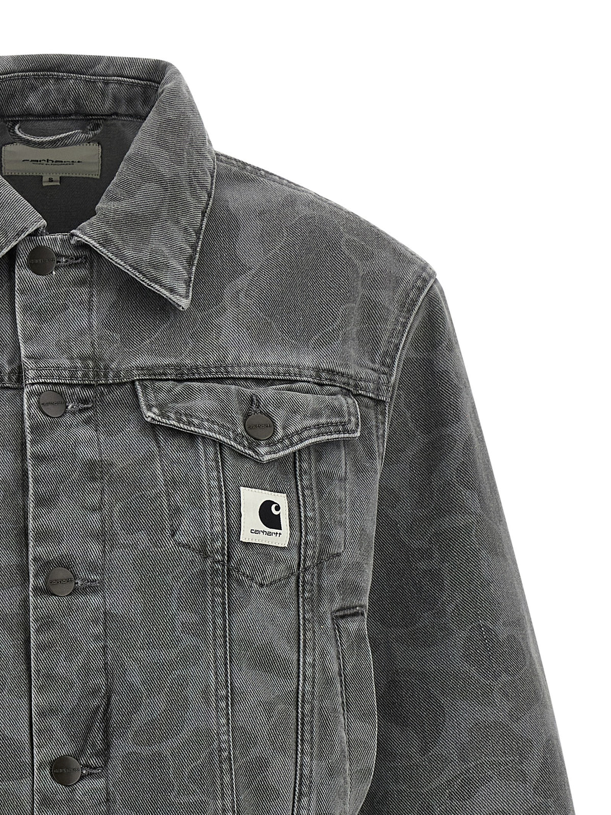 Carhartt Wip Gray Organic Cotton Denim Jacket - Timeless Luxury