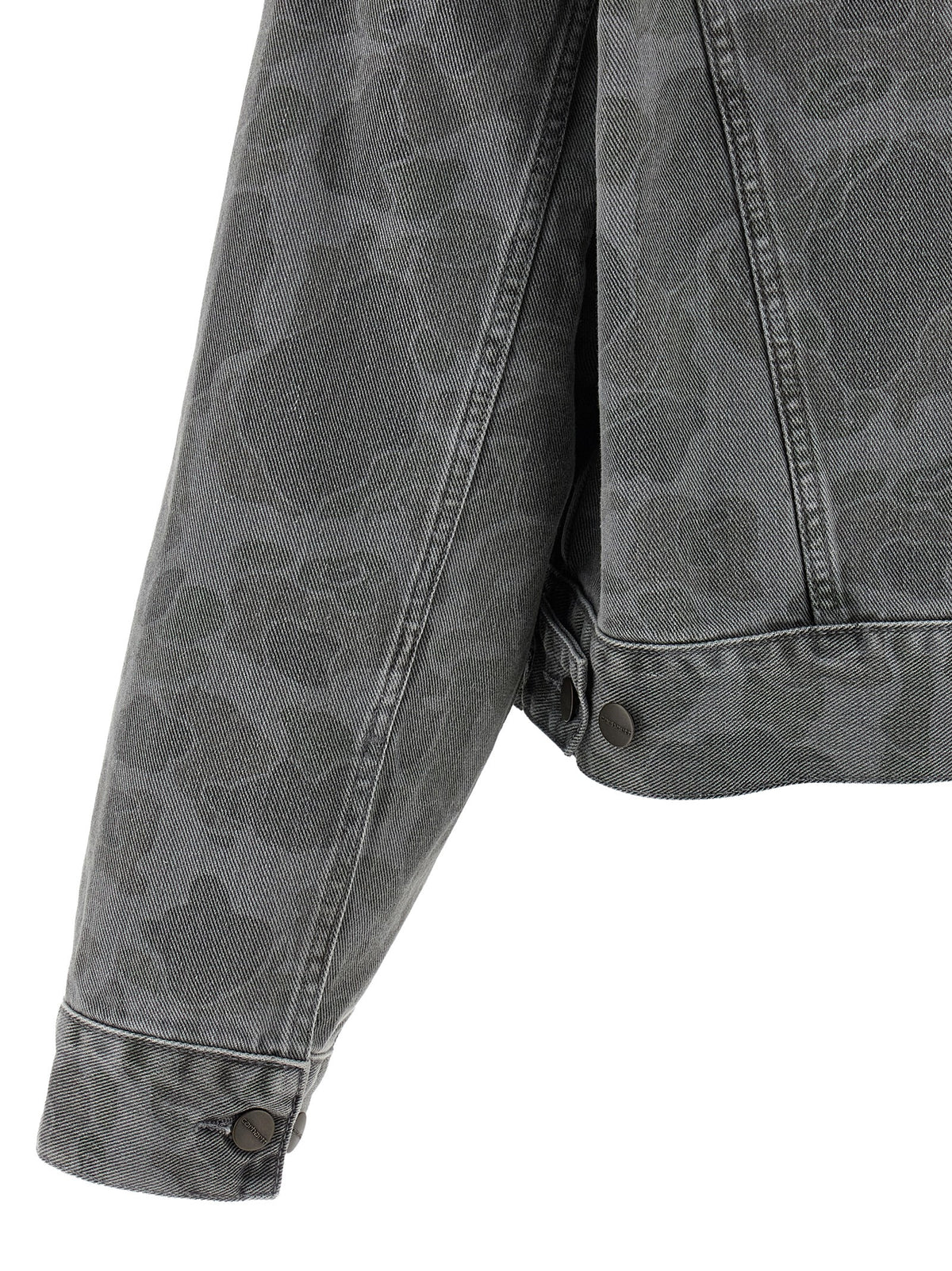 Carhartt Wip Gray Organic Cotton Denim Jacket - Timeless Luxury