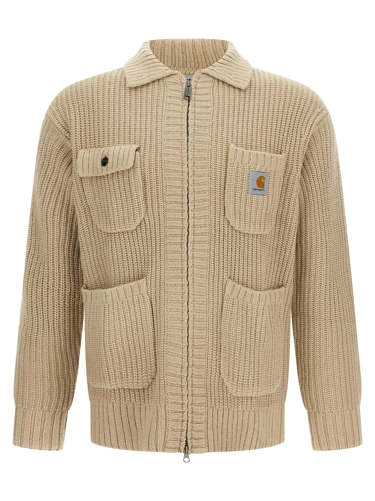 Carhartt Wip Beige Acetate Cardigan - Timeless Luxury Redefined