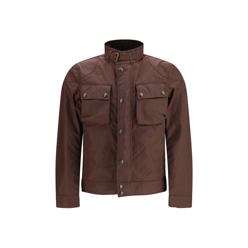 Indulge in the timeless elegance of the Belstaff Brown Cotton Full-Length Jacket, crafted for those who appreciate luxury, comfort, and sophistication in every detail.