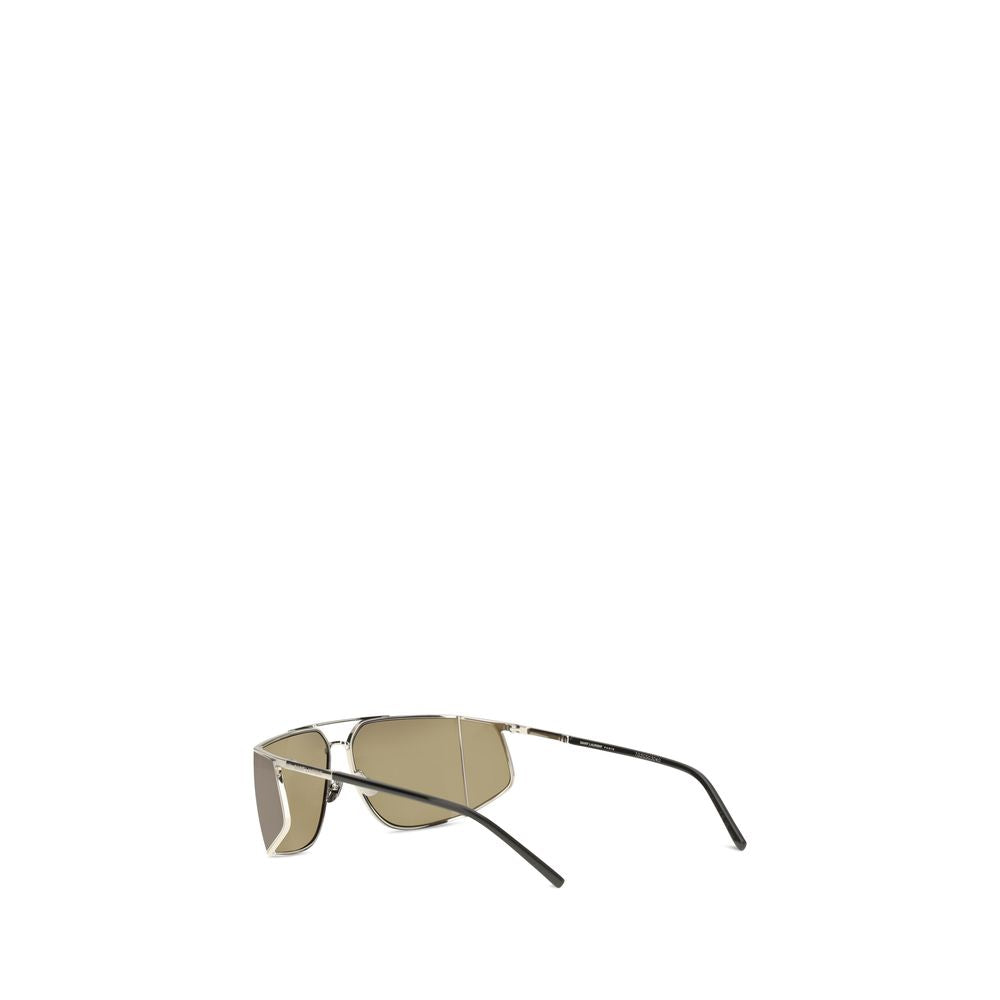Indulge in the allure of Saint Laurent's SL 750 Silver Metal Sunglasses, where bold design meets exquisite craftsmanship, elevating your style to unparalleled heights.