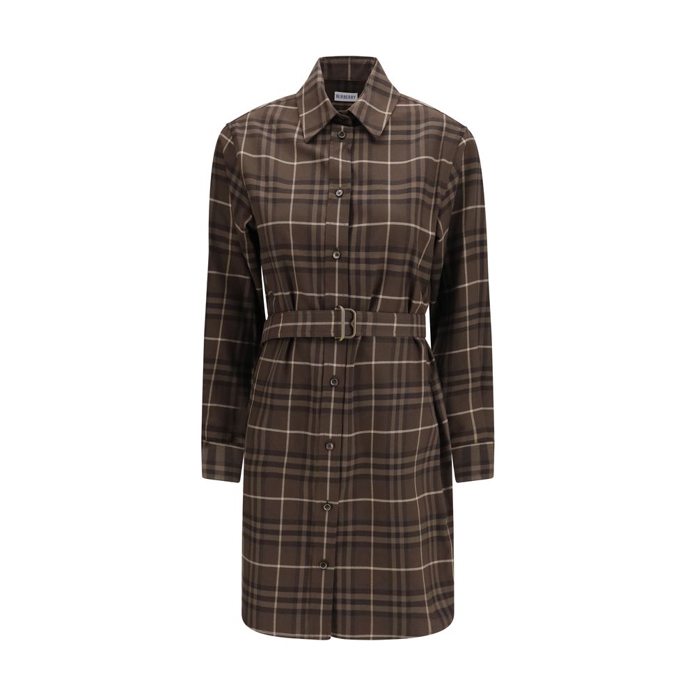 Indulge in the elegance of the Burberry Brown Cotton Casual Dress, a masterpiece of timeless craftsmanship and luxurious comfort, perfect for the discerning individual.