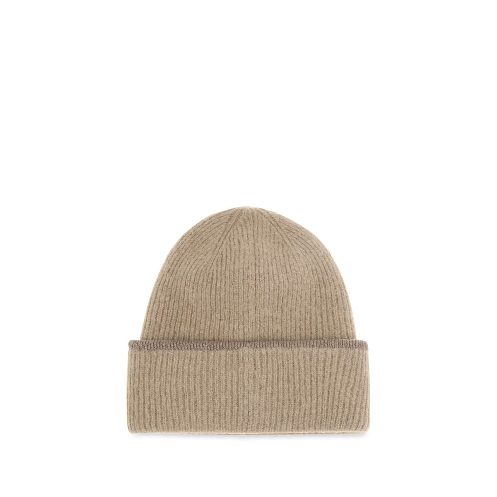 Jacquemus Beige Alpaca Vicugna Pacos Beanie - Luxurious Comfort