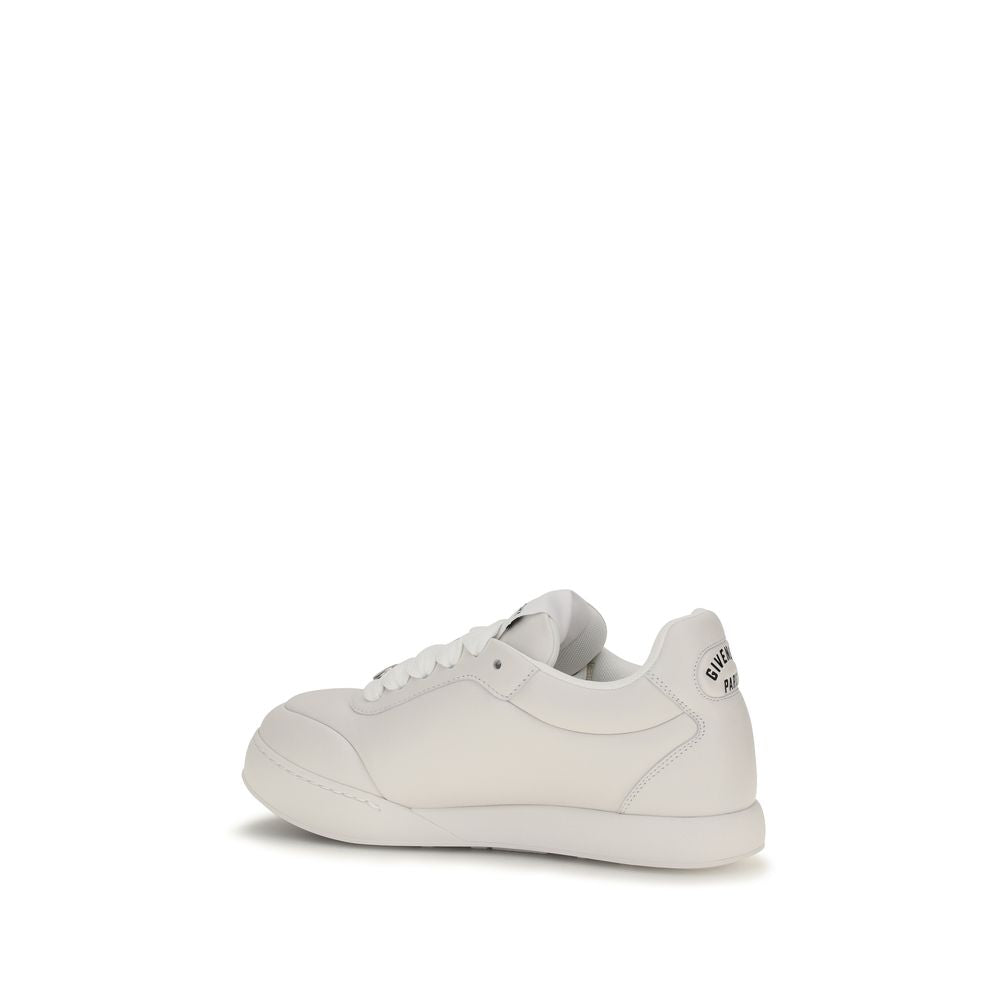 Elevate your style with Givenchy's White Lamb Ovis Aries Low Top Sneakers, where exquisite lambskin meets effortless elegance, embodying luxury and comfort for the discerning individual.