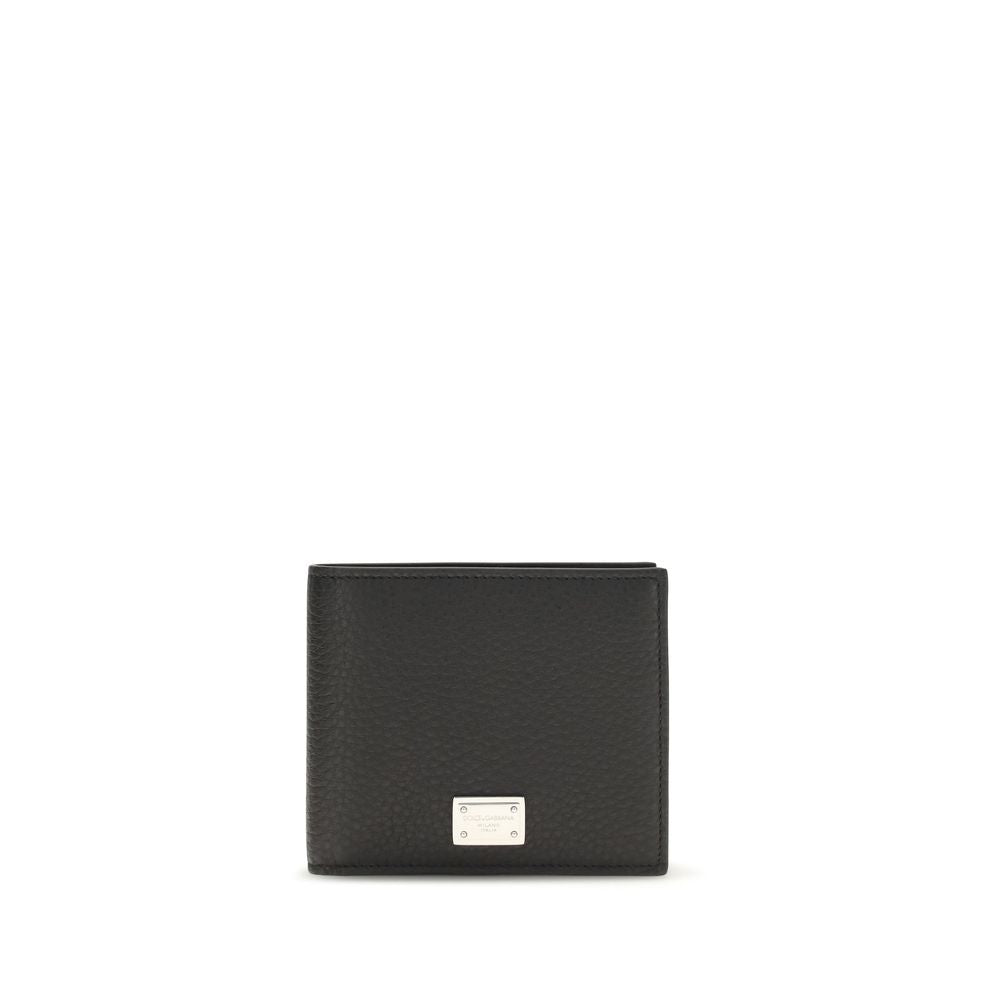 Indulge in the exquisite Dolce & Gabbana Black Calf Leather Bos Taurus Wallet, a testament to luxurious craftsmanship and timeless elegance, perfect for the discerning individual.
