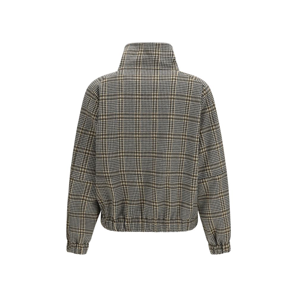 Indulge in the elegance of the Fabiana Filippi Beige Viscose Bomber, a masterpiece of contemporary design featuring luxurious materials and exquisite detailing, perfect for the discerning individual.