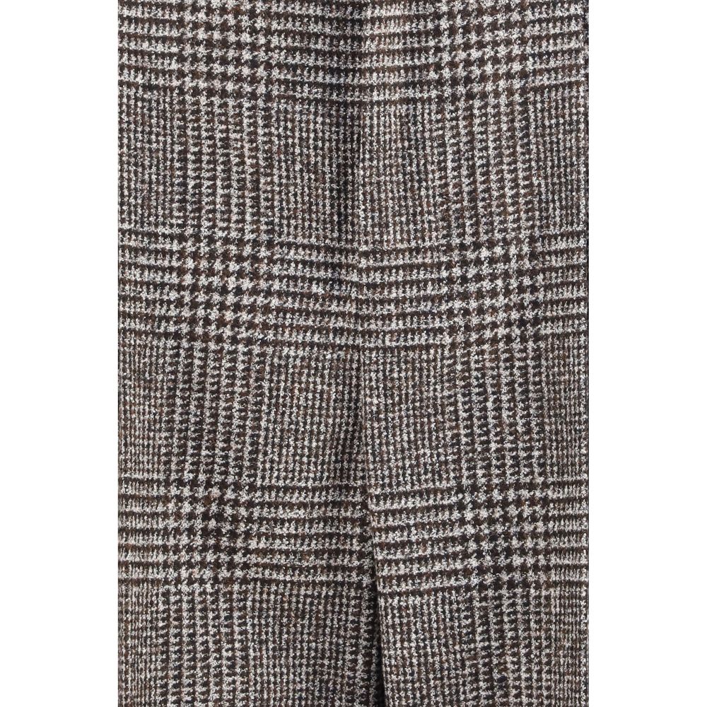 Experience the elegance of Dolce & Gabbana's Brown Alpaca Vicugna Pacos Pants, crafted from a luxurious alpaca blend, embodying timeless sophistication and refined style.