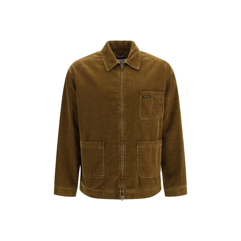 Discover the Golden Goose Brown Cotton Full-Length Jacket, a timeless piece crafted from luxurious corduroy, embodying sophistication and effortless style for the discerning individual.