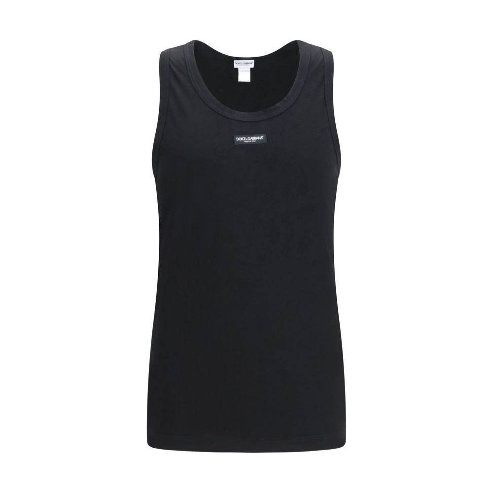 Elevate your wardrobe with the Dolce & Gabbana Black Cotton Top, a masterful blend of soft stretch cotton and exquisite design, embodying timeless luxury and effortless sophistication.