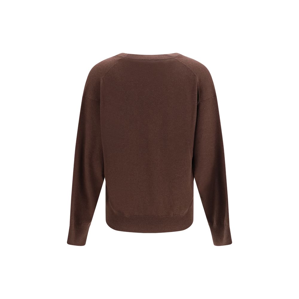 Experience the epitome of elegance with the Brunello Cucinelli Brown Cashmere Sweater, crafted from pure cashmere for a luxurious touch that transcends seasons.